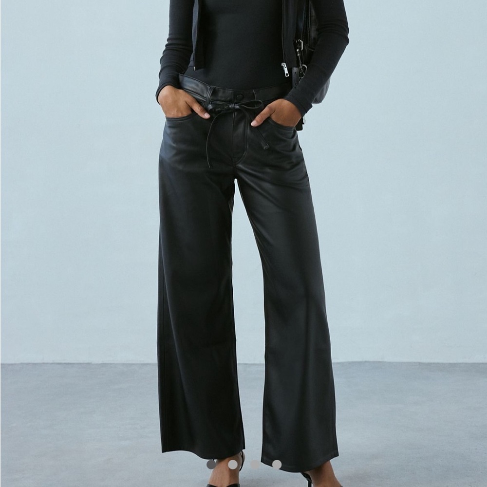 Levis XL baggy straight leather pants